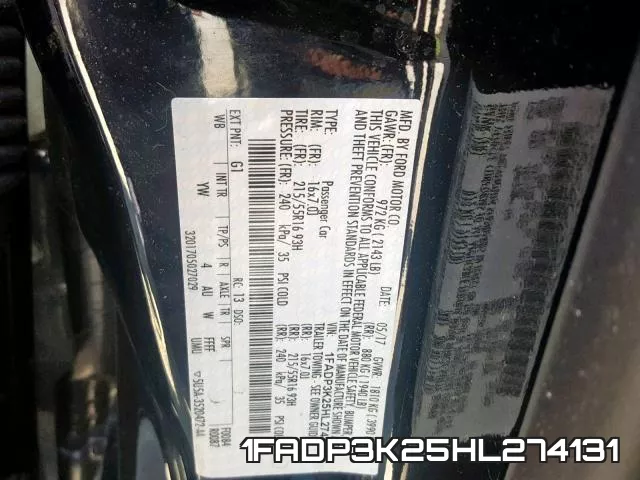 1FADP3K25HL274131 фото 2