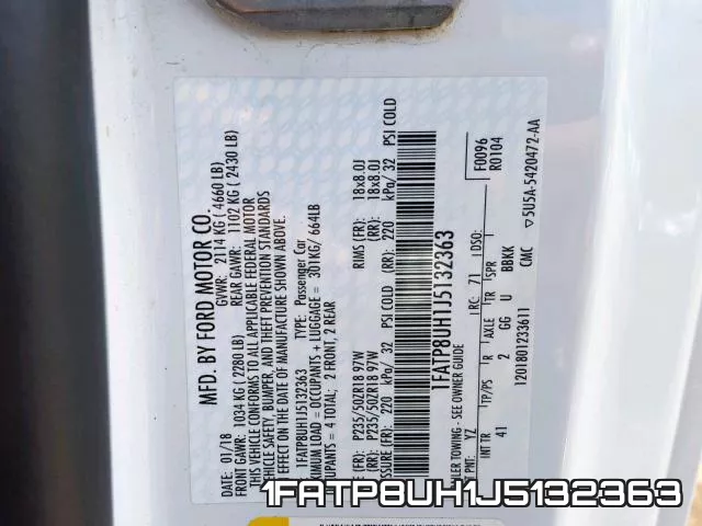 1FATP8UH1J5132363 фото 2