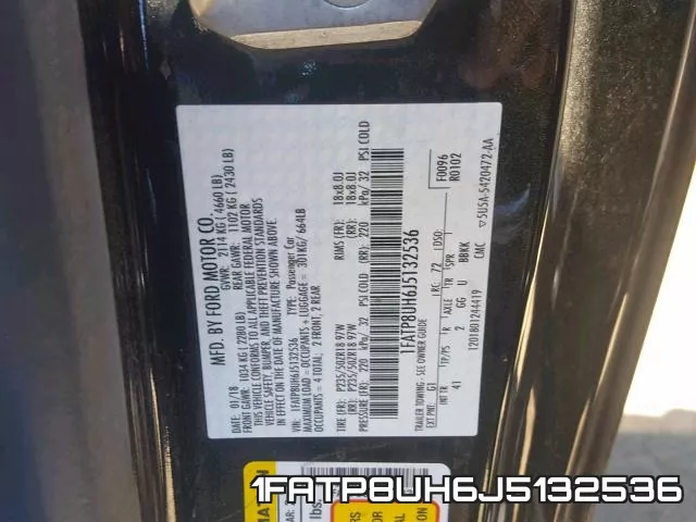 1FATP8UH6J5132536 фото 2
