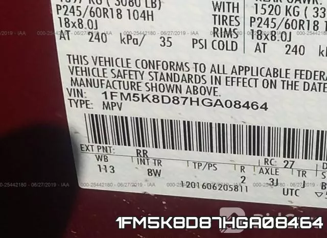 1FM5K8D87HGA08464 фото 9