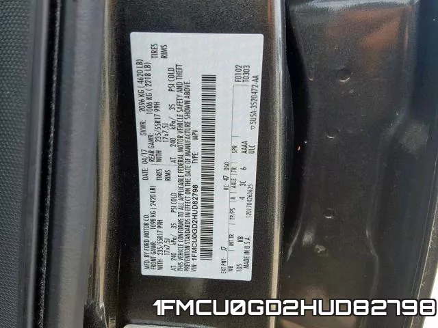 1FMCU0GD2HUD82798 фото 2