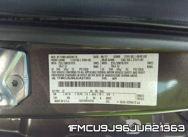 1FMCU9J96JUA21363 фото 10