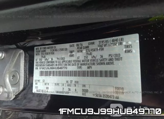 1FMCU9J99HUB49770 фото 10