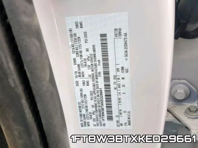 1FT8W3BTXKED29661 фото 2