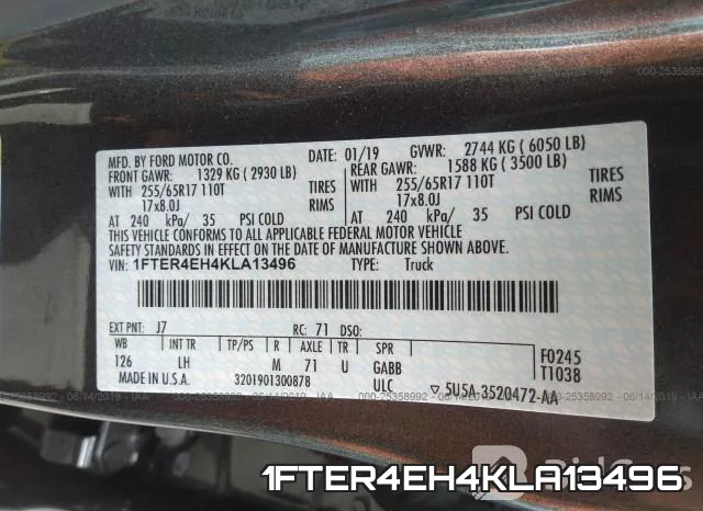 1FTER4EH4KLA13496 фото 10