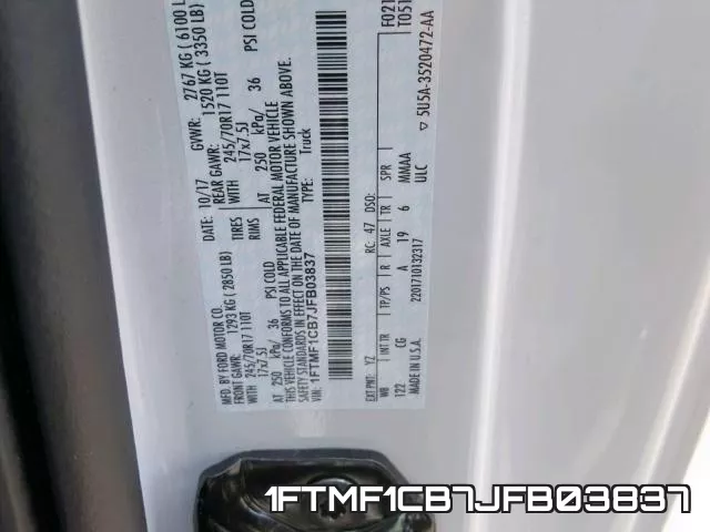 1FTMF1CB7JFB03837 фото 2