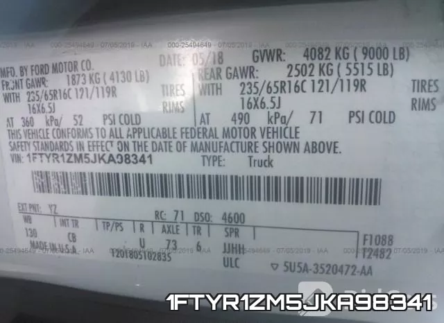 1FTYR1ZM5JKA98341 фото 10