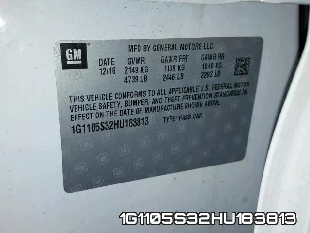 1G1105S32HU183813 фото 2