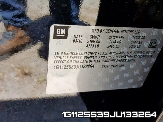 1G1125S39JU133264 фото 2