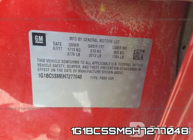 1G1BC5SM6H7277048 фото 10