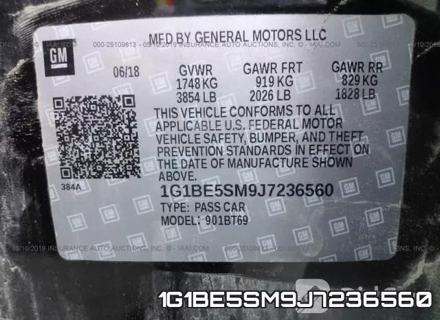 1G1BE5SM9J7236560 фото 10