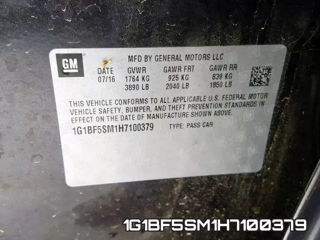 1G1BF5SM1H7100379 фото 2