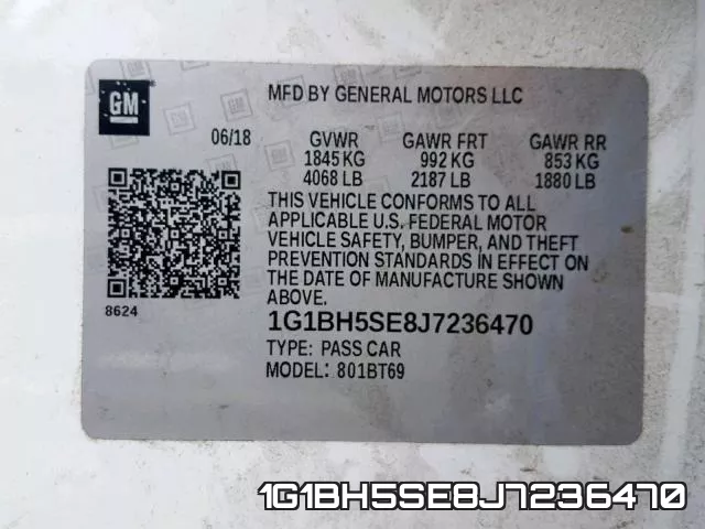 1G1BH5SE8J7236470 фото 2
