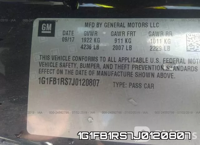 1G1FB1RS7J0120807 фото 10