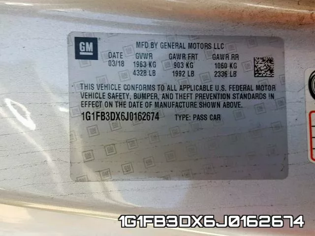 1G1FB3DX6J0162674 фото 2