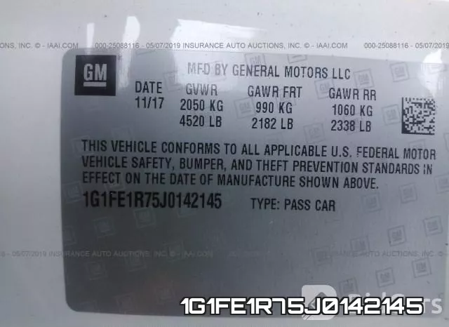 1G1FE1R75J0142145 фото 9