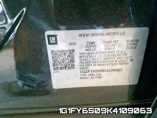 1G1FY6S09K4109063 фото 2