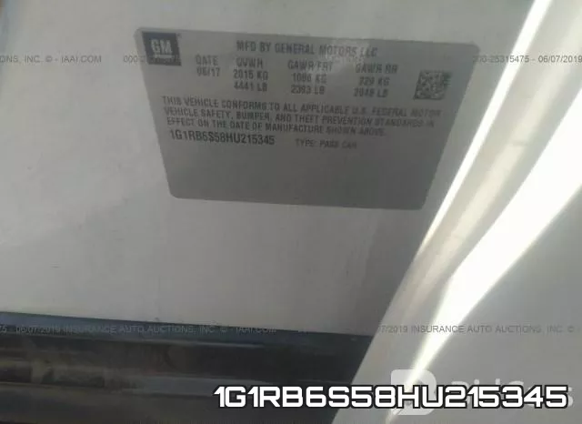 1G1RB6S58HU215345 фото 10