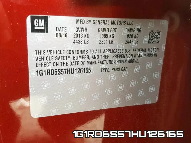 1G1RD6S57HU126165 фото 2