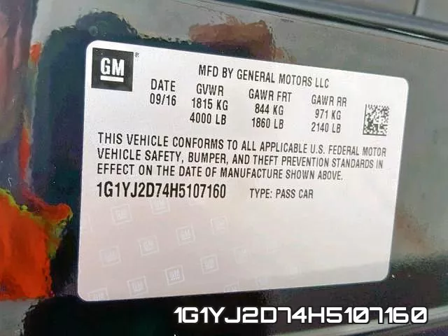 1G1YJ2D74H5107160 фото 2