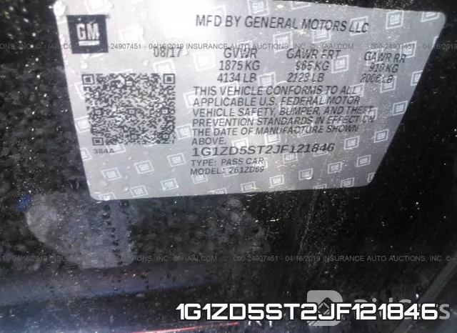 1G1ZD5ST2JF121846 фото 10