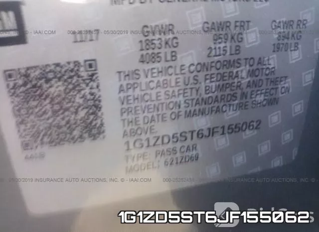 1G1ZD5ST6JF155062 фото 10