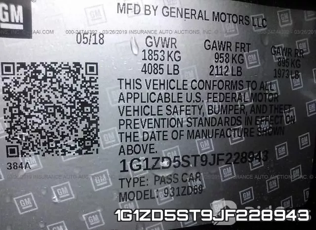 1G1ZD5ST9JF228943 фото 10