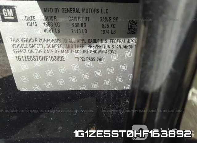 1G1ZE5ST0HF163892 фото 10
