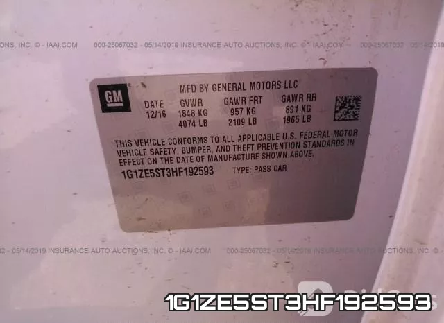 1G1ZE5ST3HF192593 фото 10
