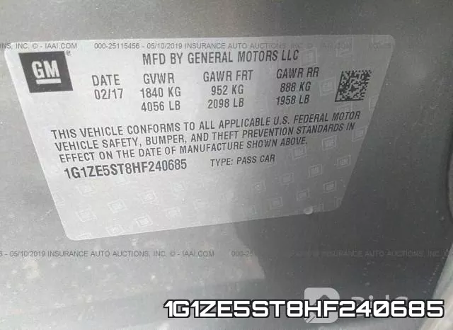 1G1ZE5ST8HF240685 фото 10