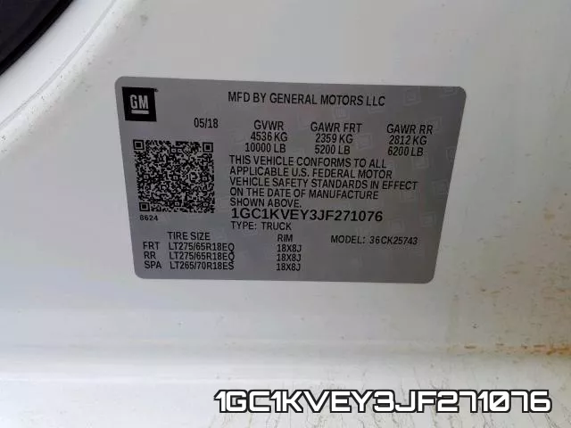 1GC1KVEY3JF271076 фото 2