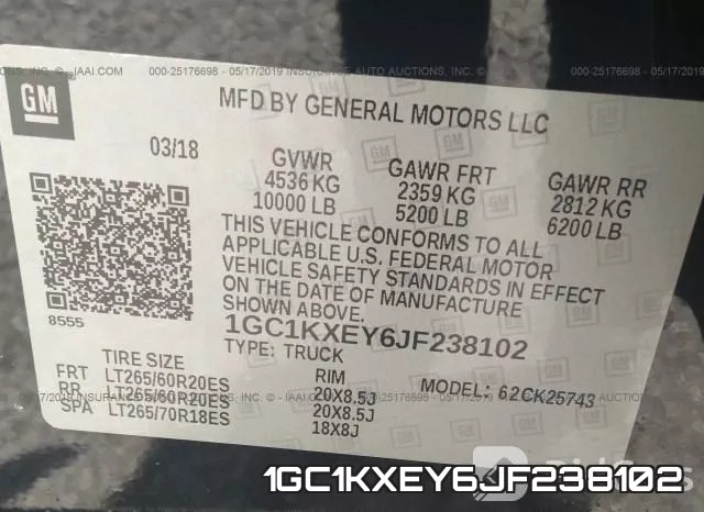 1GC1KXEY6JF238102 фото 10