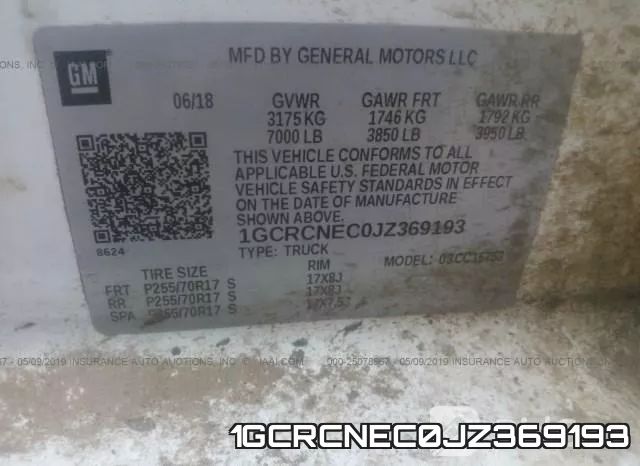 1GCRCNEC0JZ369193 фото 10
