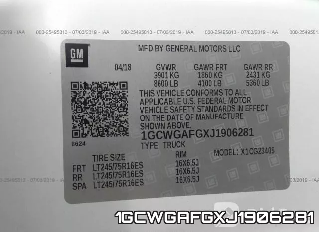 1GCWGAFGXJ1906281 фото 10