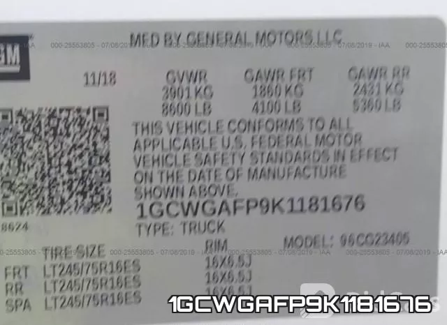 1GCWGAFP9K1181676 фото 10
