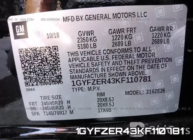 1GYFZER43KF110781 фото 10