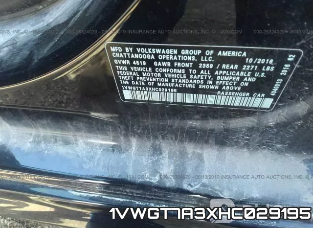1VWGT7A3XHC029195 фото 10