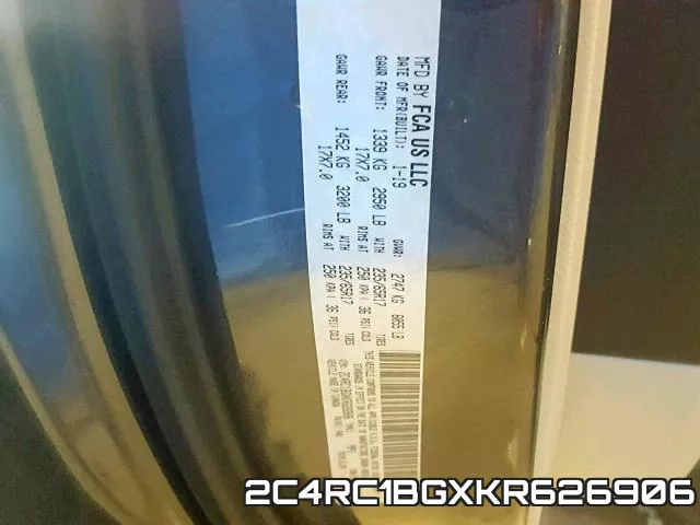 2C4RC1BGXKR626906 фото 2
