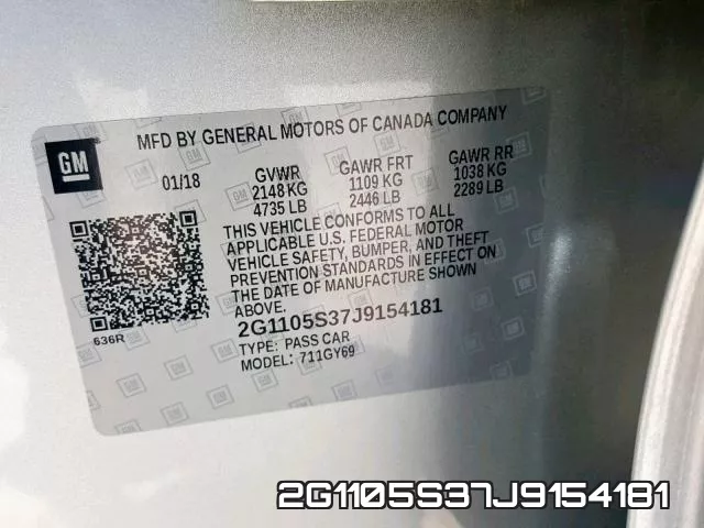 2G1105S37J9154181 фото 2