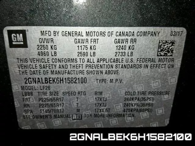 2GNALBEK6H1582100 фото 2