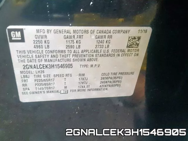 2GNALCEK3H1546905 фото 2