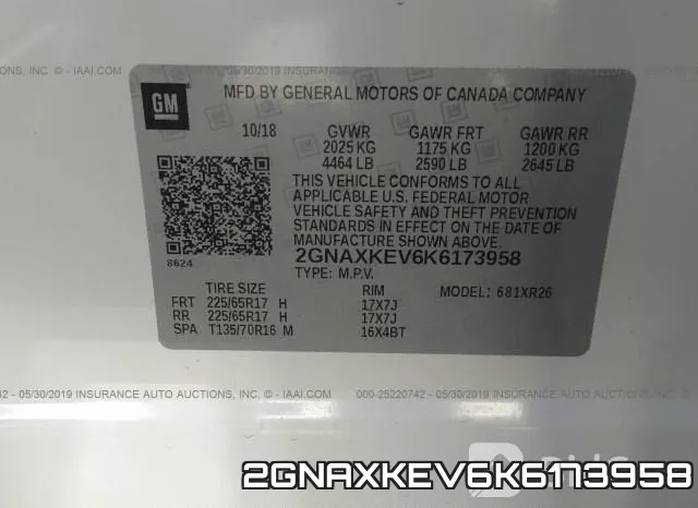 2GNAXKEV6K6173958 фото 10