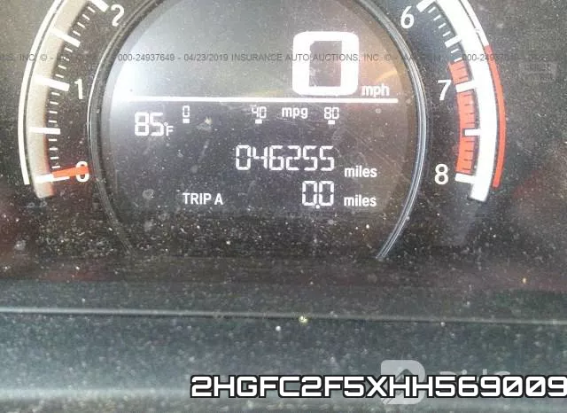 2HGFC2F5XHH569009 фото 8