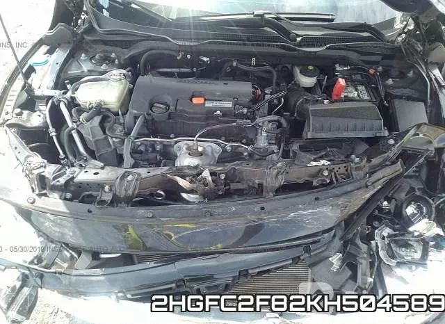 2HGFC2F82KH504589 фото 2
