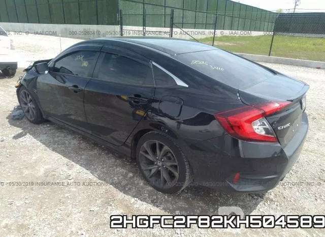 2HGFC2F82KH504589 фото 4