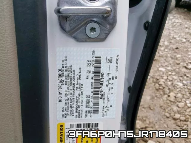 3FA6P0H75JR178405 фото 2