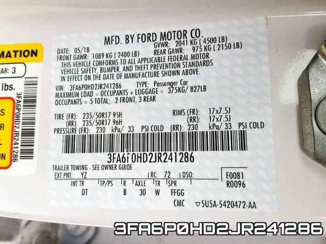 3FA6P0HD2JR241286 фото 2