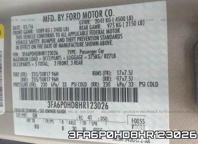 3FA6P0HD8HR123026 фото 10