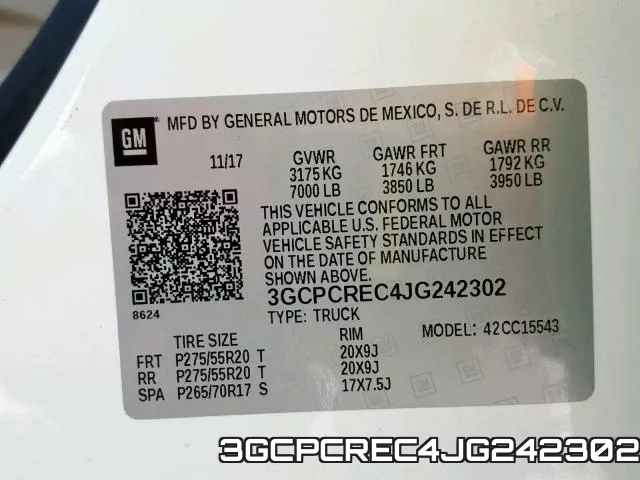3GCPCREC4JG242302 фото 2