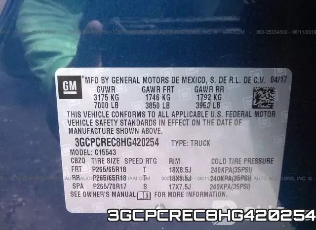 3GCPCREC8HG420254 фото 10